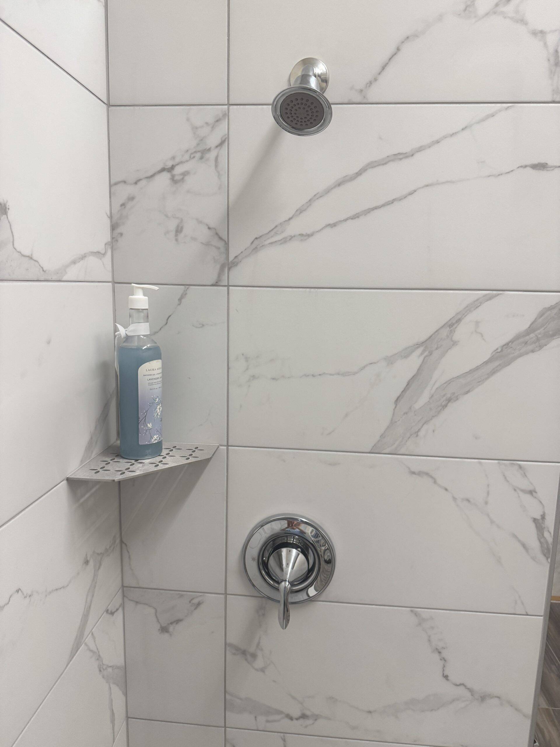 Ready-to-Install and All-inclusive Marble Look DIY Shower Kit 2 Ready-to-Install and All-inclusive Marble Look DIY Shower Kit - Image 2